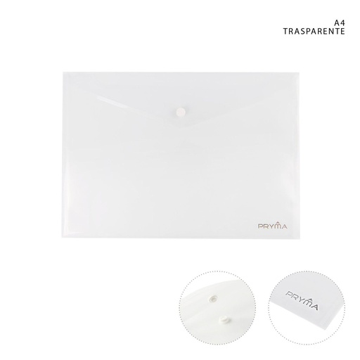 [0143403] Carpeta con botón transparente A4 - Carpetería y productos de oficina