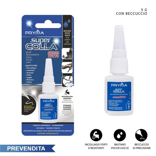 [0147022] Super cola 5 g - Adhesivo instantáneo multipropósito