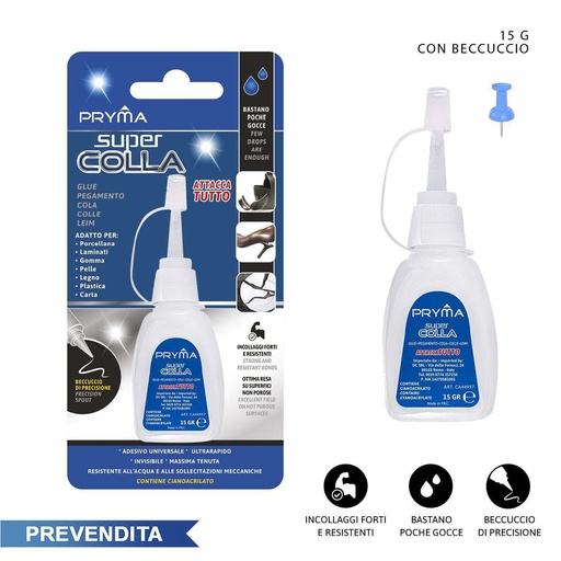 [0147023] Super cola 15g para adhesión fuerte