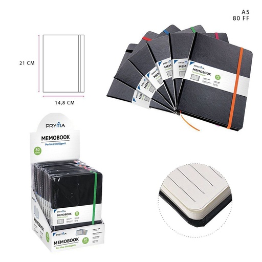 [0144252] Libreta tapa dura A5 80 hojas 70g - Cuaderno escolar