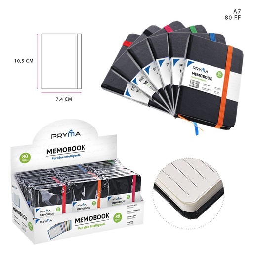 [0144254] Libreta tapa dura A7 80 hojas 70g - Cuadernos y papelería