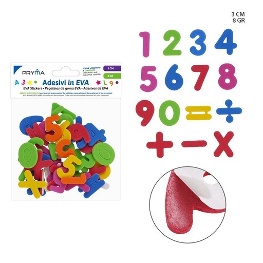 [0228327]  stickers numéricos de EVA, 3 cm - Artículos para manualidades