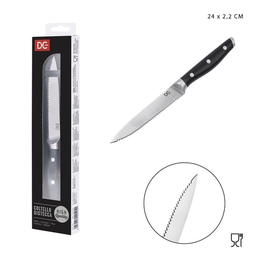[0226698] Cuchillo de carne de borde afilado 24x2.2 cm - Accesorios de cocina 