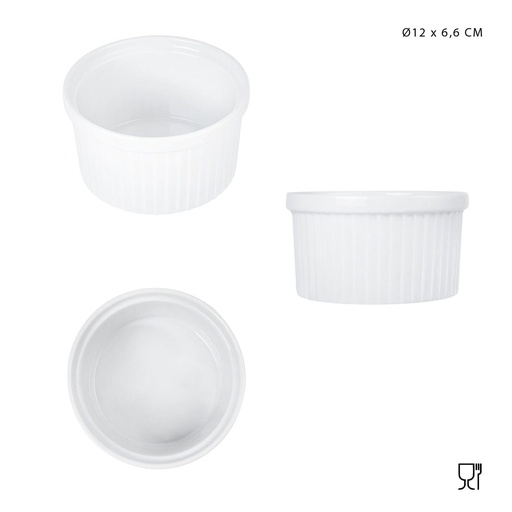 [0227707] Bol de porcelana D12xH6.6 cm - Utensilios de cocina