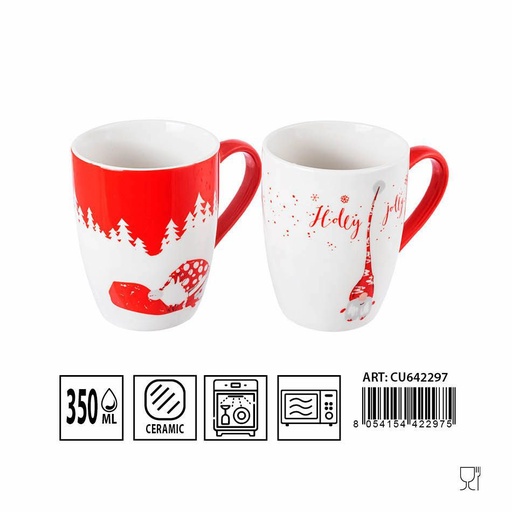 [0227816] Taza de Navidad de cerámica 350ml para festividades