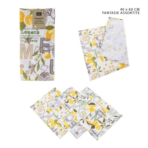 [0228092] Paño de cocina limón 40x60 cm - Manteles y accesorios de cocina