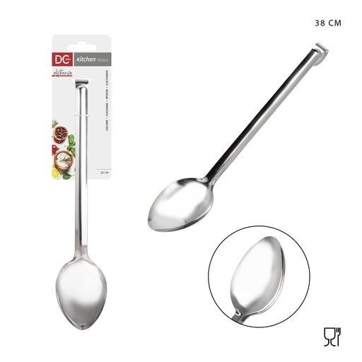 [0228695] Cucharón de acero inoxidable 38 cm - Utensilios de cocina