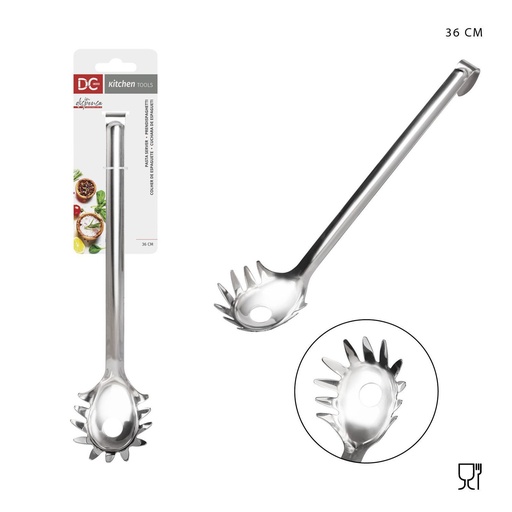 [0228697] Cucharón para espagueti de acero inoxidable 36 cm - Utensilios de cocina