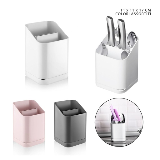 [0229405] Porta cubiertos 11 x 11 x 17 cm - Utensilios de cocina