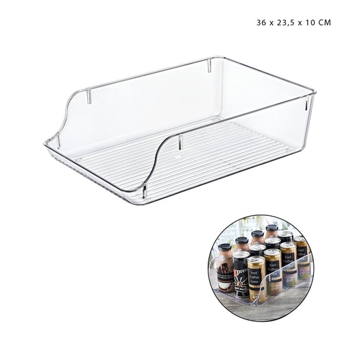 [0229499] Cesta de almacenamiento de plástico 36x23.5x10 cm - Organizadores de plástico