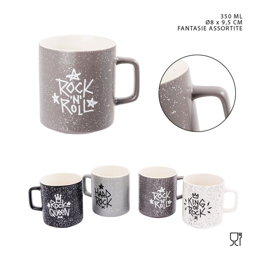 [0229811] Taza cerámica Rock 350ml con asa