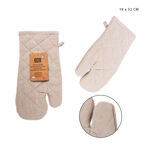 [0229869] Manopla de horno gris 18X32CM - Accesorios de cocina