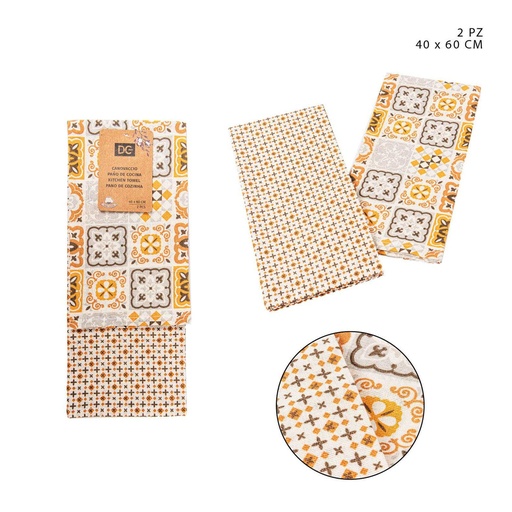 [0230717] Paño absorbente 40x60cm 2 piezas para cocina y limpieza