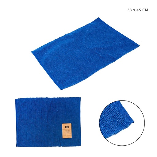 [0230719] Salvamantel de algodón azul 33x45 cm - Accesorios de cocina