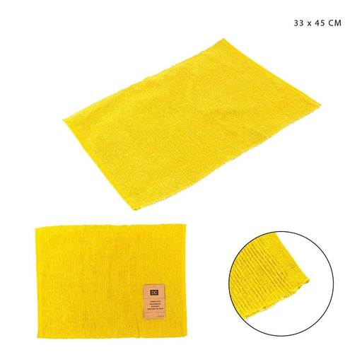 [0230720] Salvamantel de algodón 33x45cm amarillo para cocina