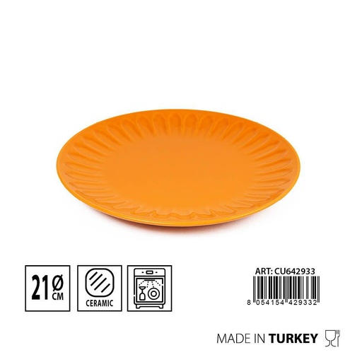 [0231913] Plato fruta Badem amarillo 21cm - Cerámica de mesa 