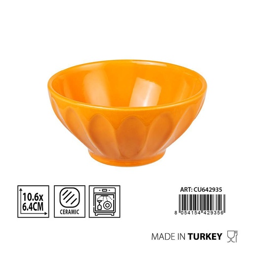 [0231915] Copa BADEN D10.6 H6.4CM amarillo - Cerámica decorativa