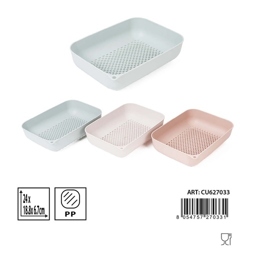 [0233992] Bandeja de drenaje 24x18.8x6.7cm para cocina y utensilios