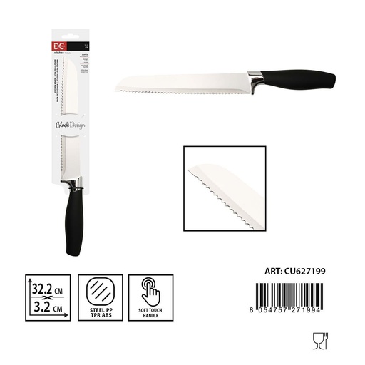 [0234690] Cuchillo para pan tacto suave 32.2x3.2x2.5 cm