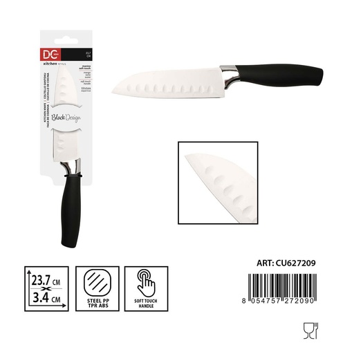 [0234700] Cuchillo Santoku 23.7x3.4x2.3cm suave