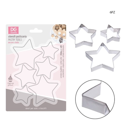 [0147738] Molde de repostería en forma de estrella 6pcs