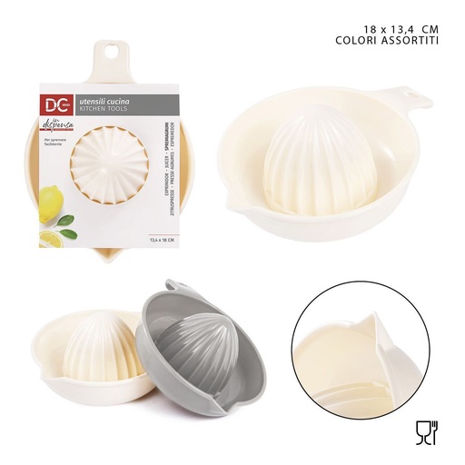 [0148846]  exprimidor de plástico 13.4x18cm - Utensilios de cocina
