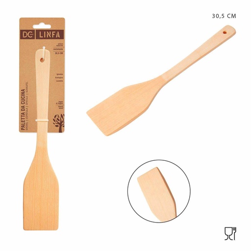 [0150125] Espátula plana de madera 30.5x6cm - Herramientas de cocina