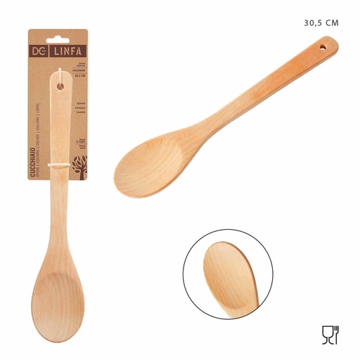 [0150128] Cuchara pala de madera 30.5x6cm - Utensilios de cocina