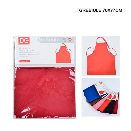 [0203147] Delantal con bolsillo 70x77 cm - Accesorios de cocina y hogar