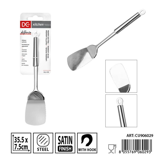 [0203850] Espátula de acero satinado 36.5x7.5cm - Utensilios de cocina
