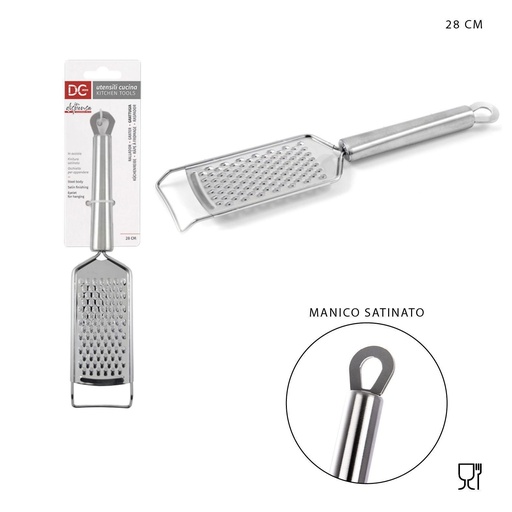 [0203862] Rallador de acero inoxidable 28x5.5 cm - Utensilios de cocina