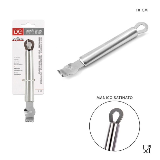 [0203867] Pelador de limones acero satinado 18x2.5 cm - Utensilios de cocina