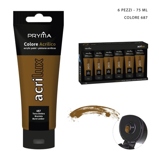 [0206956] Pintura acrílica 75ML N.687 sombra tostada - Material de arte