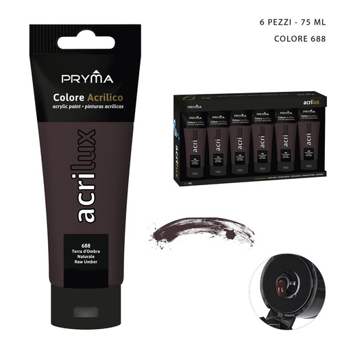 [0206957] Pintura acrílica 75ML N.688 sombra natural - Material de arte