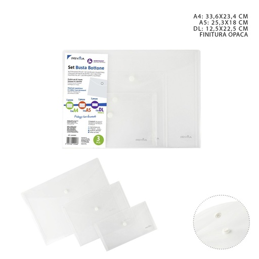[0207489] Carpeta con botón 3 piezas 336x234-253x180-125x225 - Carpeta organizadora