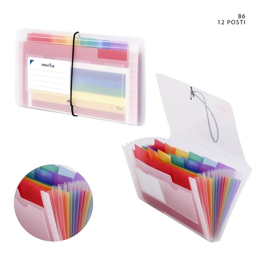 [0207872] Bolsa de archivo acordeón B6 12 capas - Material de oficina