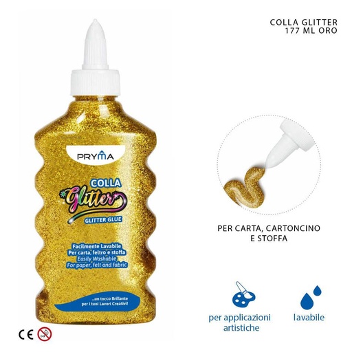 [0209192] Pegamento con purpurina dorada 177ml