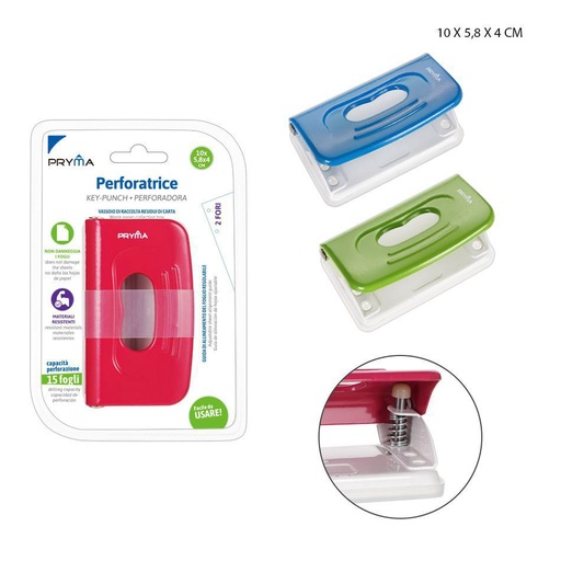 [0209386] Pulverizador de papel 2 agujeros 10x5.8x4 cm - Perforadora de papel
