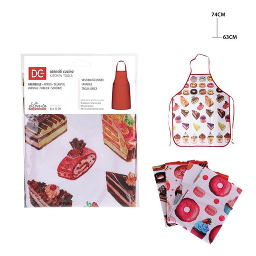 [0209585] Delantal 63x74 cm - Utensilios de cocina