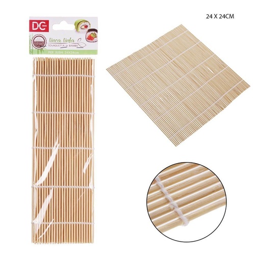 [0210039] Esterilla de bambú para sushi 24x24cm - Accesorios de cocina