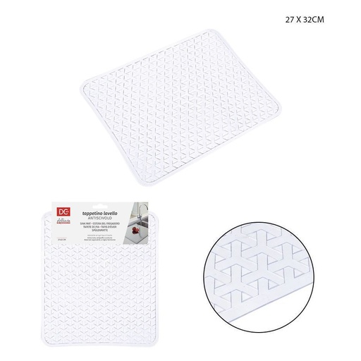 [0211105] Alfombrilla fregadero antideslizante PVC 27x32cm para cocina