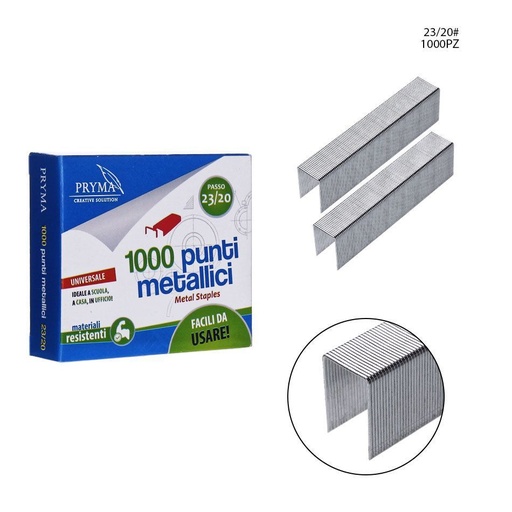 [0211422] Grampas de metal 23/20 1000PZ - Accesorios de oficina