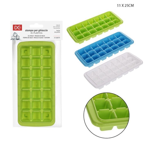 [0214135] Molde de hielo 21 cubos 11x25cm - Utensilios de cocina