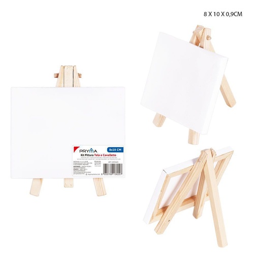 [0219605] Caballete + lienzo 8x10 cm - Accesorios de arte