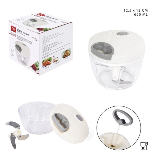 [0215247] Cortador multifuncional manual 12.5x12 cm 650ml - Utensilios de cocina