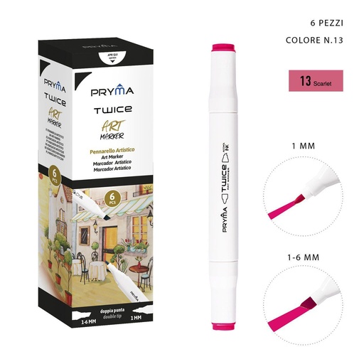 [0214575] Ratolador de Doble Punta 2-5/3mm Col. 13 - Marcador