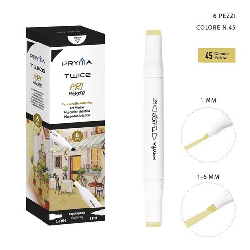 [0214584] Ratolador de Doble Punta 2-5/3mm Col. 45 - Marcador