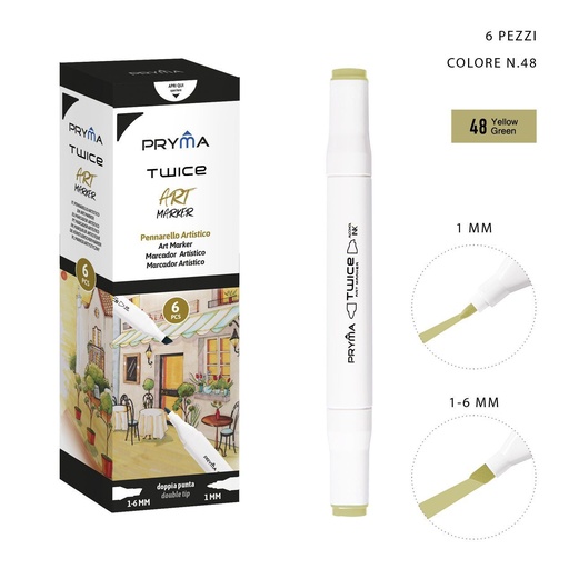 [0214586] Ratolador de Doble Punta 2-5/3mm Col. 48 - Marcador