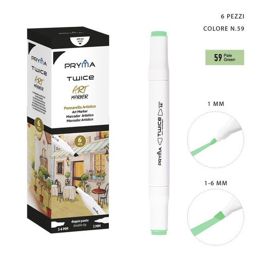 [0214588] Ratolador de Doble Punta 2-5/3mm Col. 59 - Marcador