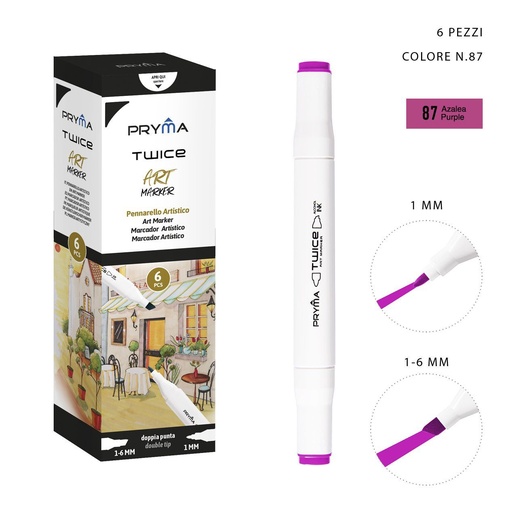 [0214601] Ratolador de Doble Punta 2-5/3mm Col. 87 - Marcador